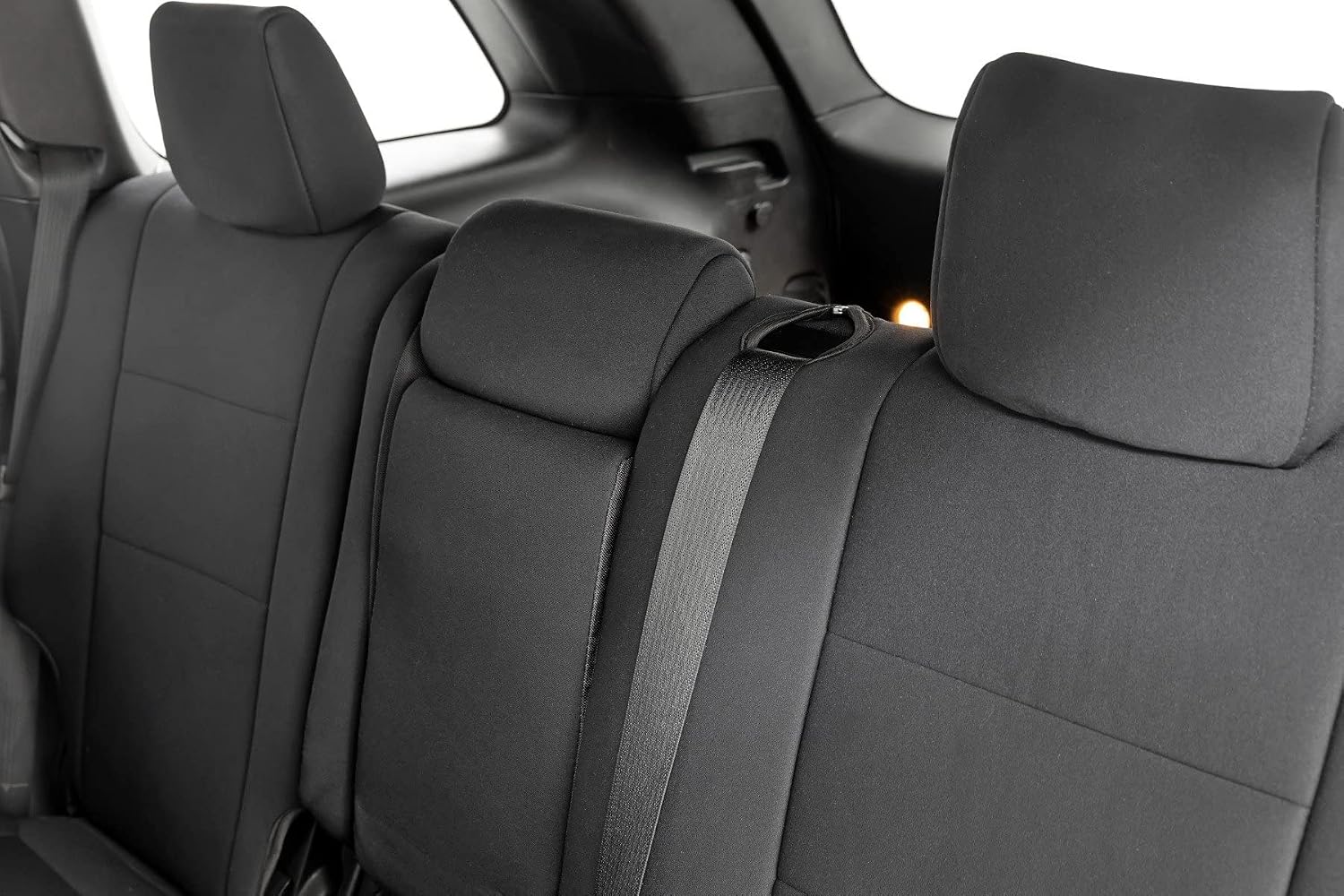 Rough Country Neoprene Seat Covers for 2011-2022 Jeep Grand Cherokee - 91046,Black, Front | Rear