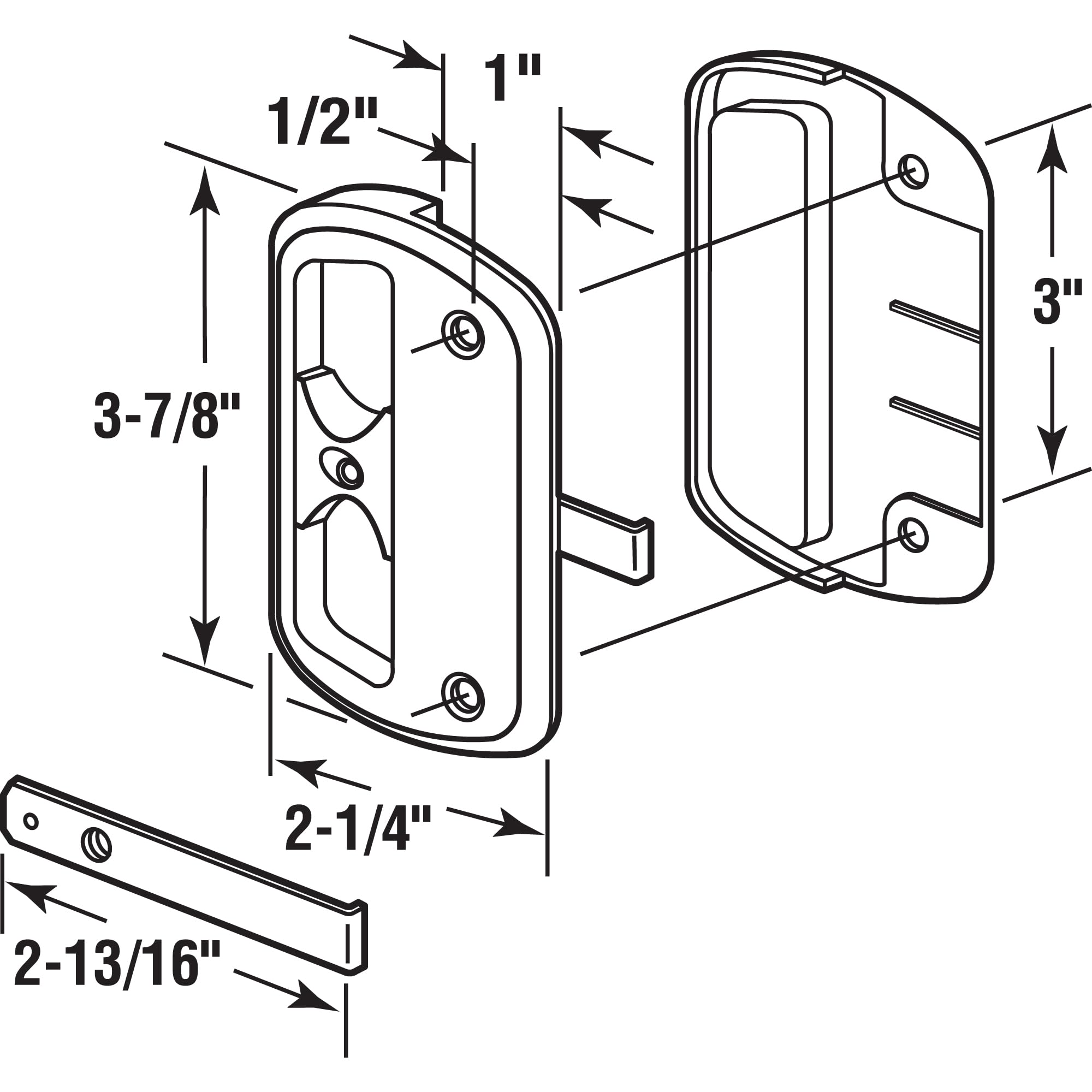 Replace Your Screen Door Handle - Durable Latch Set -3