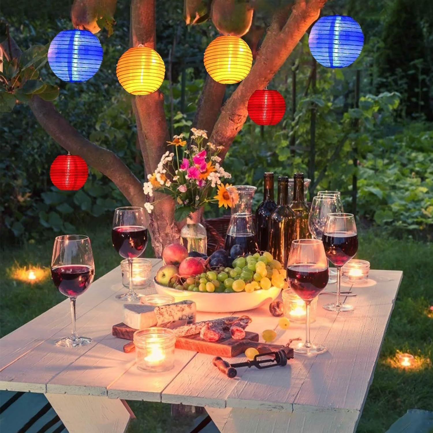 10 Pezzi Lanterne Di Carta, Lanterna Di Carta Pieghevole, Lanterne Cinesi, Lanterna Rotonda, 10 Colori, Decorazioni per Feste, Giardino, Celebrazioni, Matrimoni (25 cm)