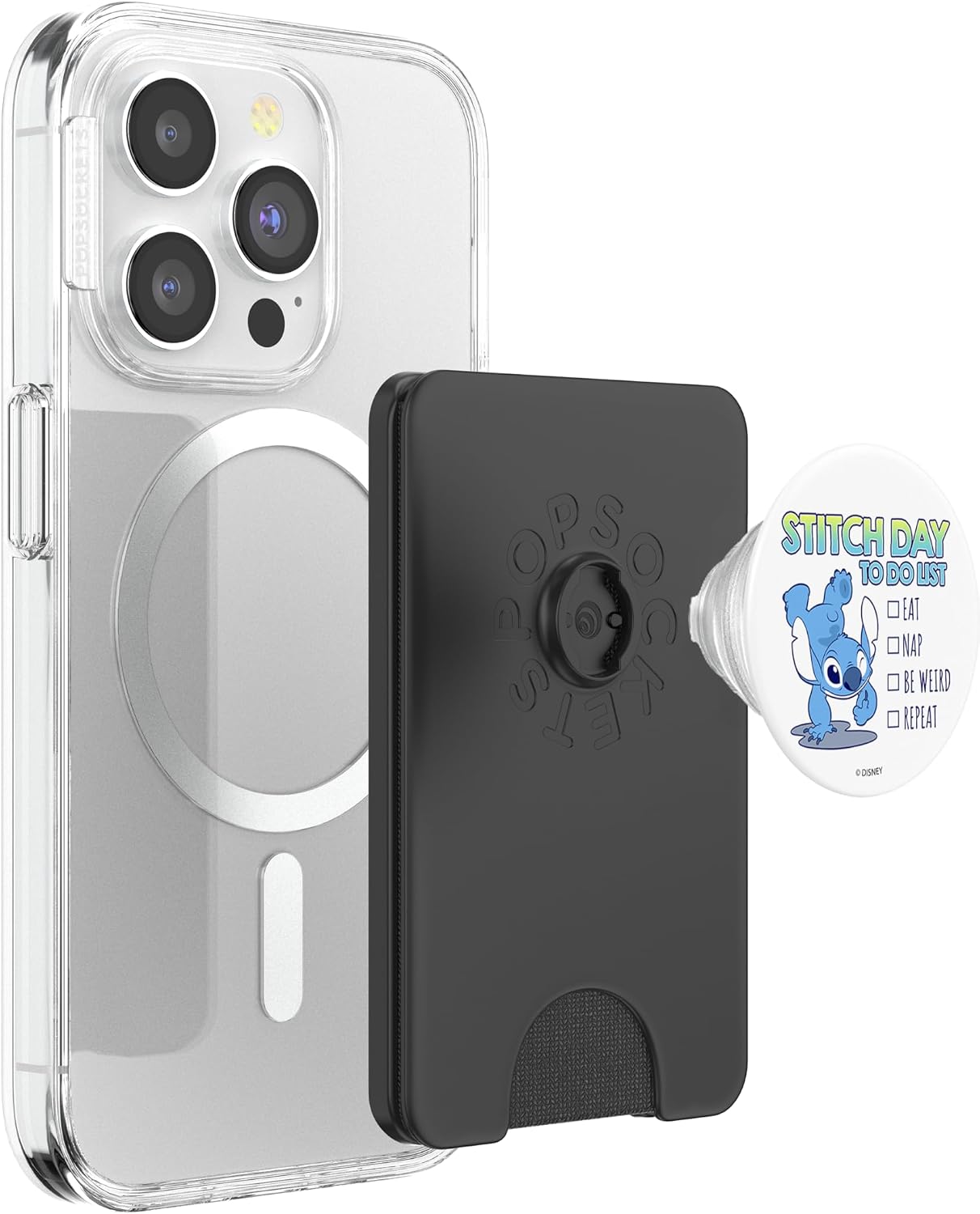 Disney Lilo & Stitch Stitch Day to Do List PopSockets PopWallet for MagSafe