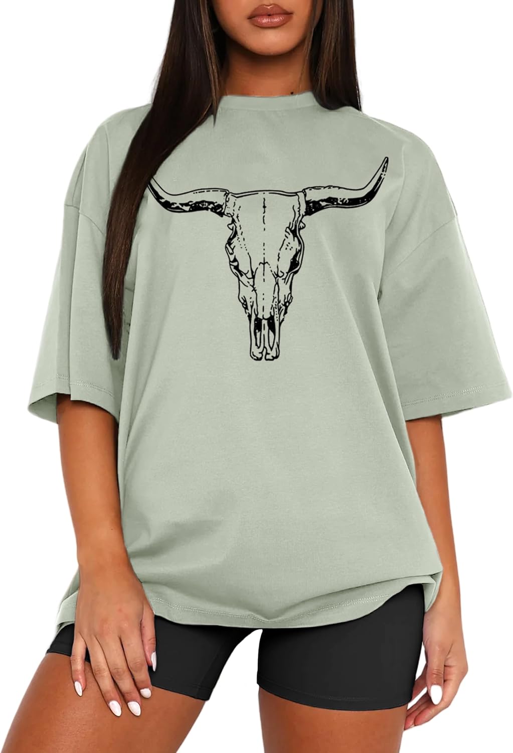 MAPICK Women's Floral Graphic Tees Short Sleeve Casual T-Shirts Boho Style Cute Summer Loose Fit Tops