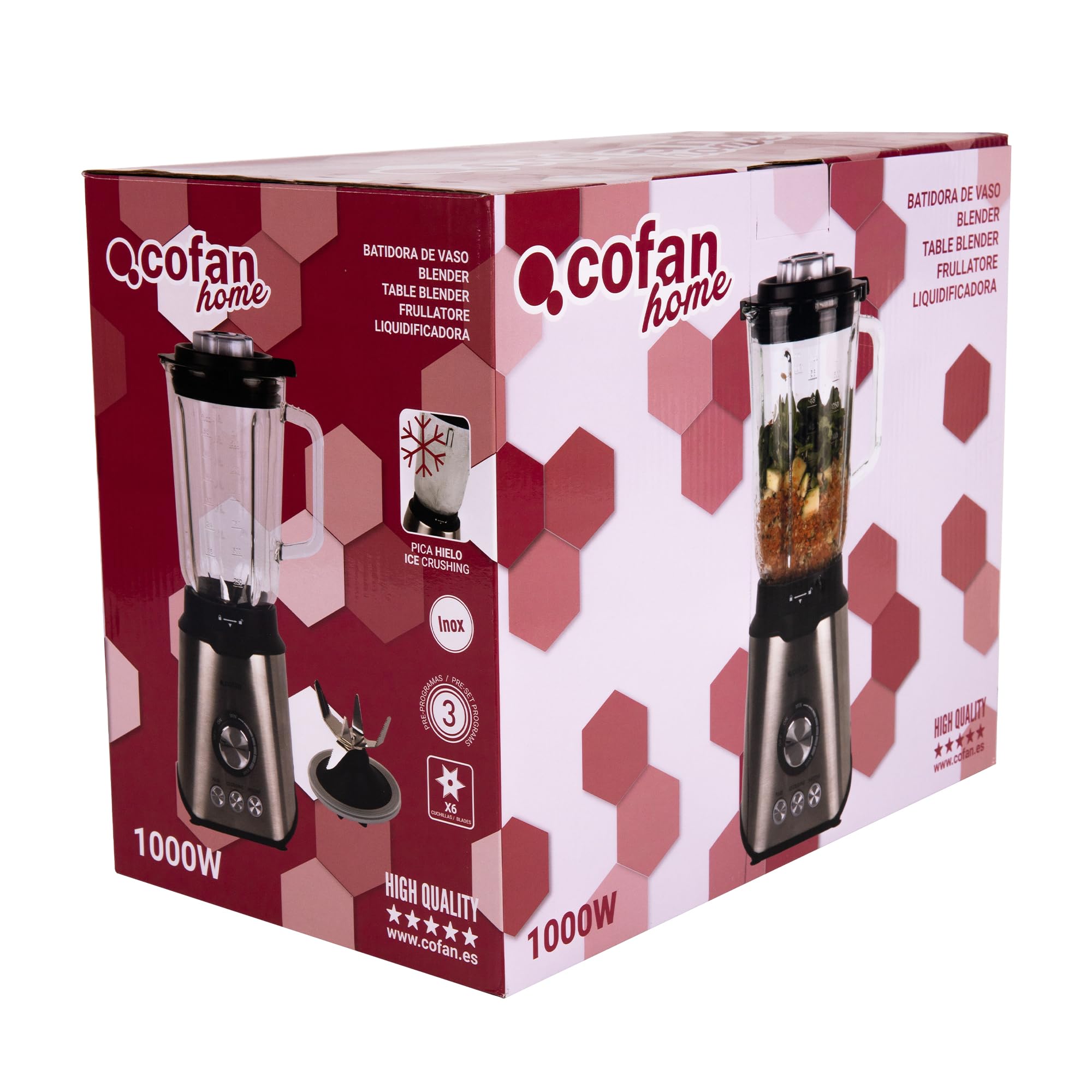 Cofan Batidora De Vaso 1000W Mod. Chartier