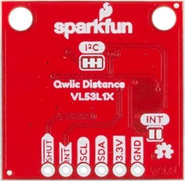 SparkFun Distance Sensor Breakout - 4 Meter, VL53L1X - (Qwiic) - Next Generation ToF Sensor Module - Operating Voltage 2.6V - 3.5V - 1mm Precision - +/-5mm Accuracy - Minimum Read Distance 4cm