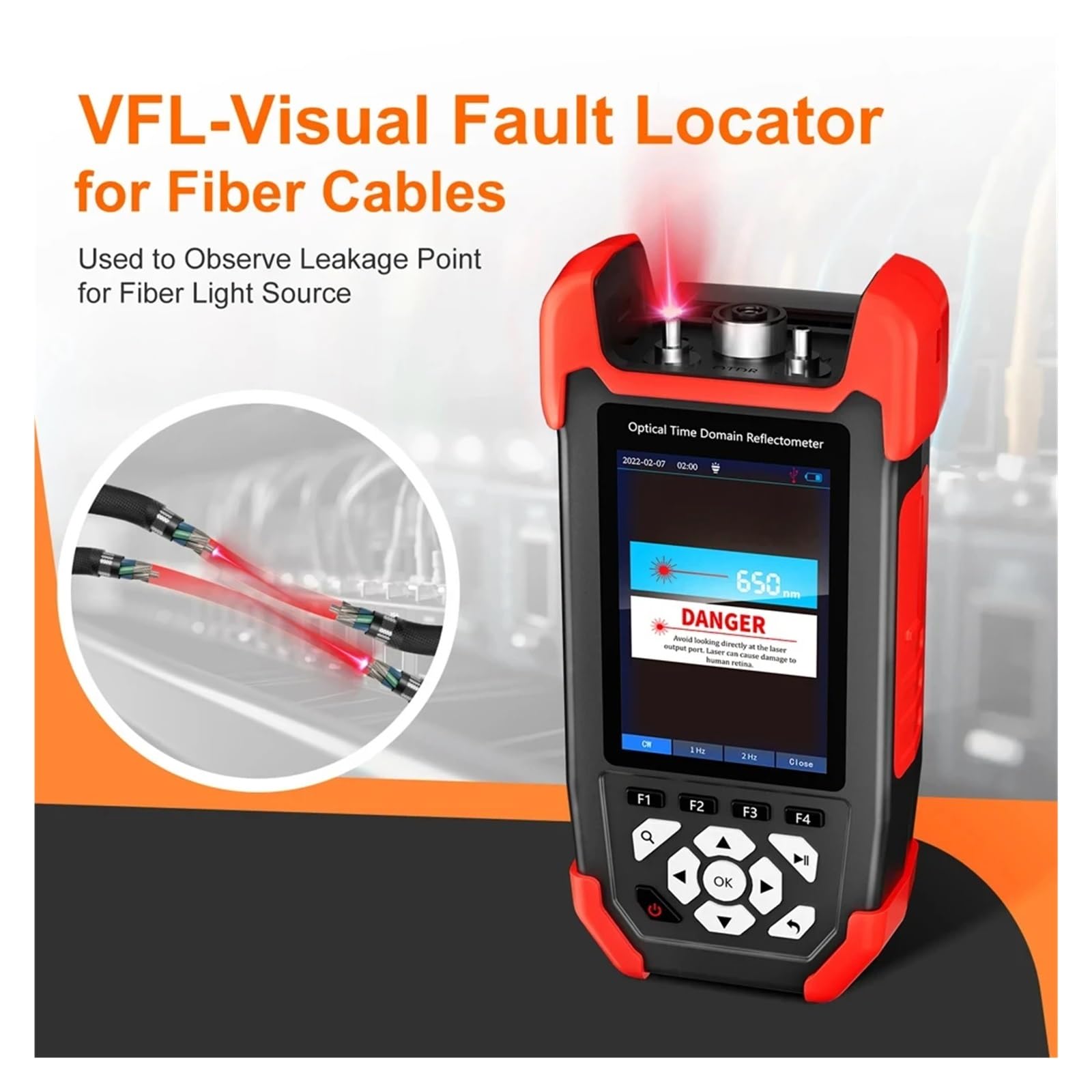 Testeur de fibre optique, Testeur De Fibre Optique NF-981 OTDR Détecteur Défaut Compteur Puissance Avec OPM VFL OLS Carte D'événements Câble Ethernet Multimet