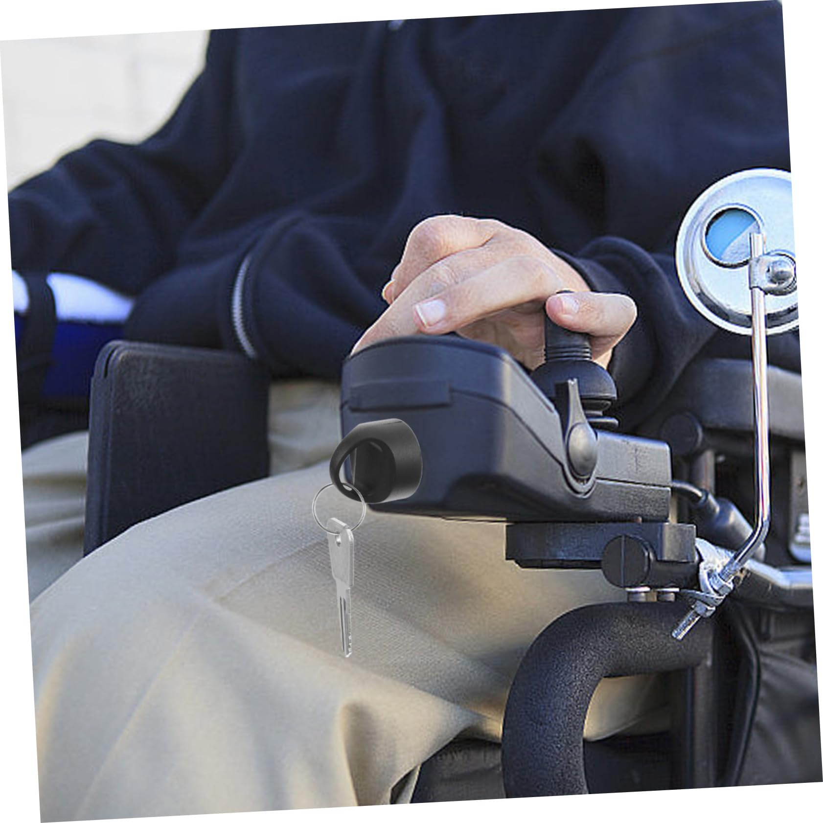 OSALADI Mobility Scooter Key Replacement Anti-Theft Security Key for Electric Wheelchairs Durable Easy-Pull Design for Convenient Storage and Use Suitable for Mobility Scooters - Image 4
