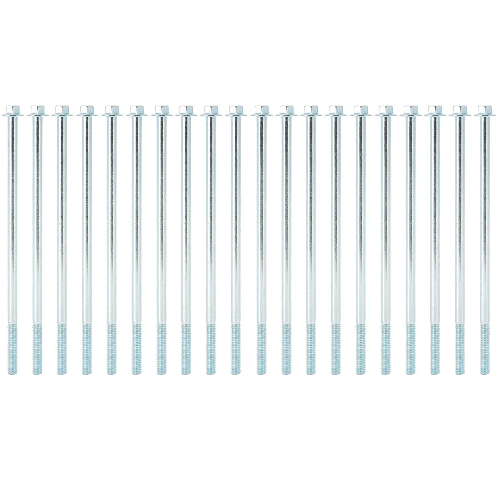 Boulon long M6x150 à tête hexagonale en fer pour générateur d'essence - Lot de 20