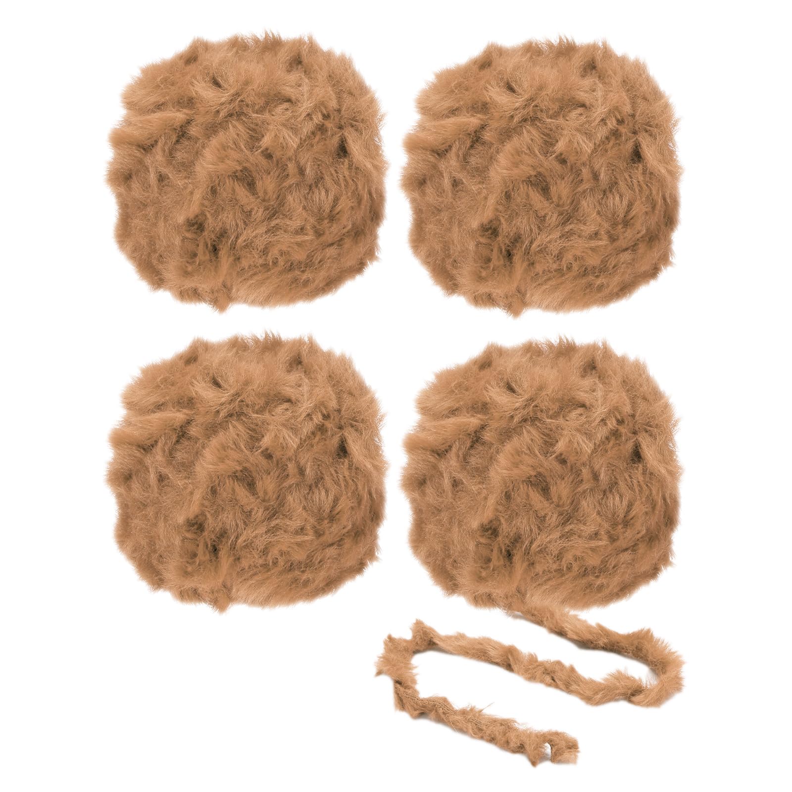 PATIKIL 35yds Faux Fur Yarn, 4 Skeins Super Soft Chunky Polyester Fuzzy - View #13