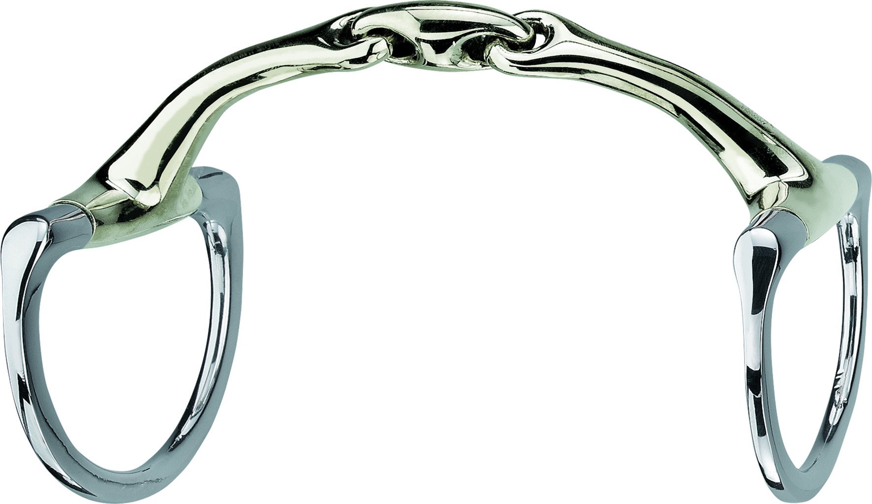 Sprenger Dynamic RS Olivenkopfgebiss mit D-förmigem Ring 16 mm doppelt gebrochen - Sensogan, 135 mm Weite
