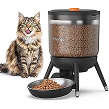 Automatic Cat Feeder with Timed Food Dispenser, One-Touch Feeding, Dual Power Supply, Anti-Bug Design, Visible 3L Hopper &ndash; Automatic Pet Feeder for Cats and Small Dogs