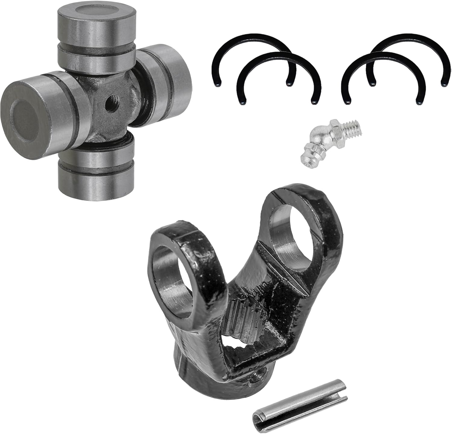 Caltric Front Drive Shaft Yoke and U-Joint Kit Compatible with Polaris Ranger XP 900 4X4 2013 2014 2015 2016