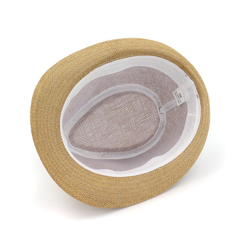 Summer Brim Beach Panama Cappello Uomo Donna Sole Cappelli di Paglia con Nastro Fashion Beach Jazz cap