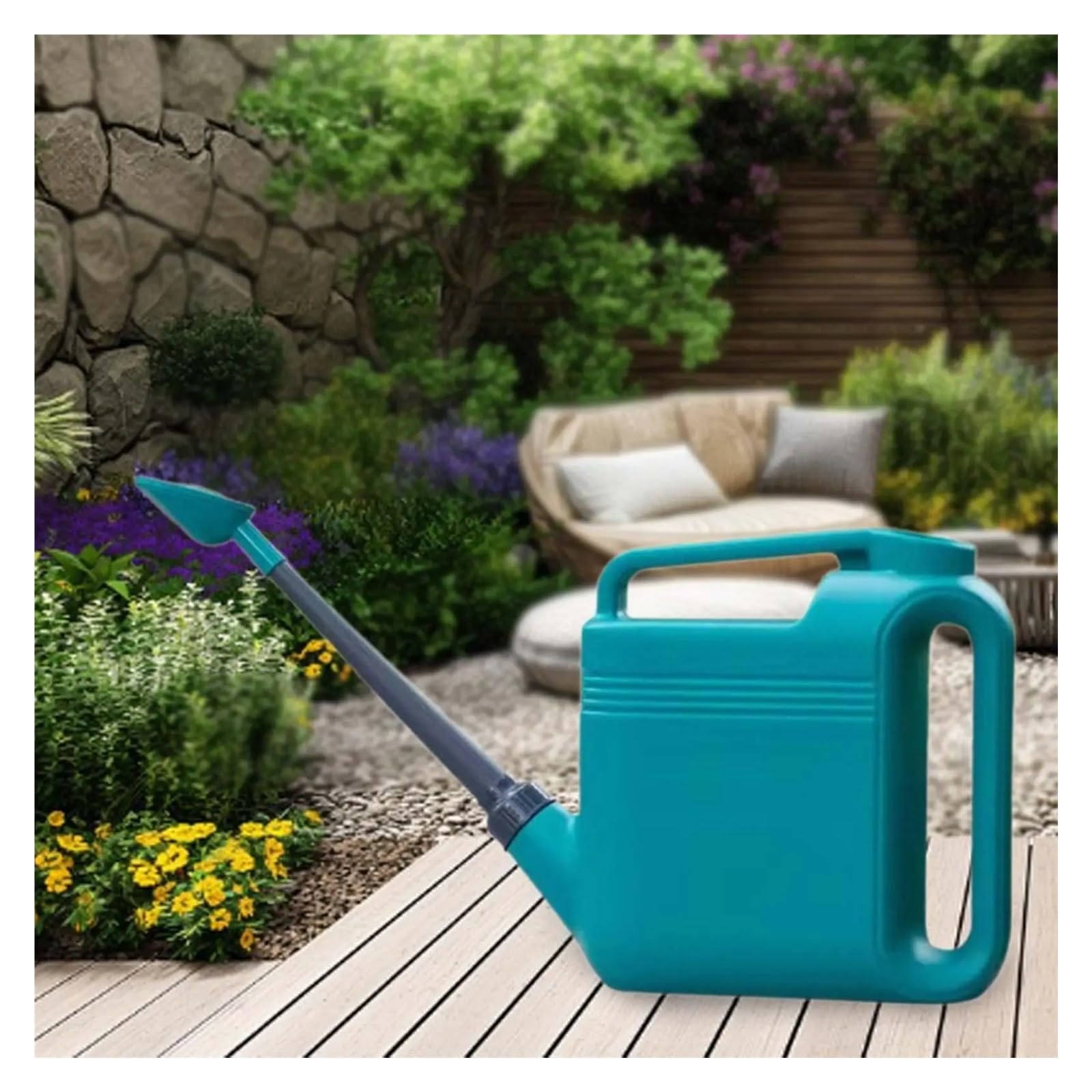 Arrosoir Arrosoir ménager Grande capacité arrosoir à Long Bec Jardin agricole Douche à Fleurs Grand Vaporisateur à Fleurs pour Usage Domestique(5L Lake Blue)