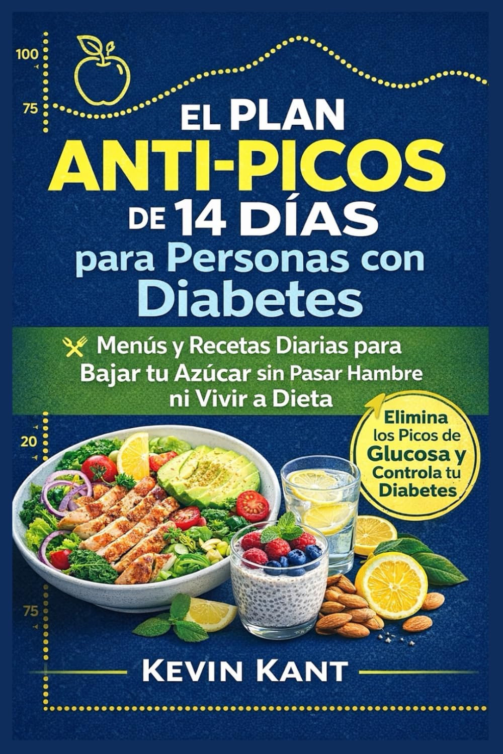 El Plan Anti-Picos de 14 Días para Personas con Diabetes-Libro 2: Menús y Recetas Diarias para Bajar tu Azúcar sin Pasar Hambre ni Vivir a Dieta