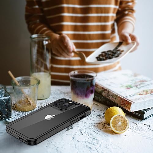 Miniatura 7 de Comboproof Funda impermeable para iPhone 15 Pro Max, resistente al agua a prueba de golpes IP68 de cuerpo completo, protector de pantalla integrado,