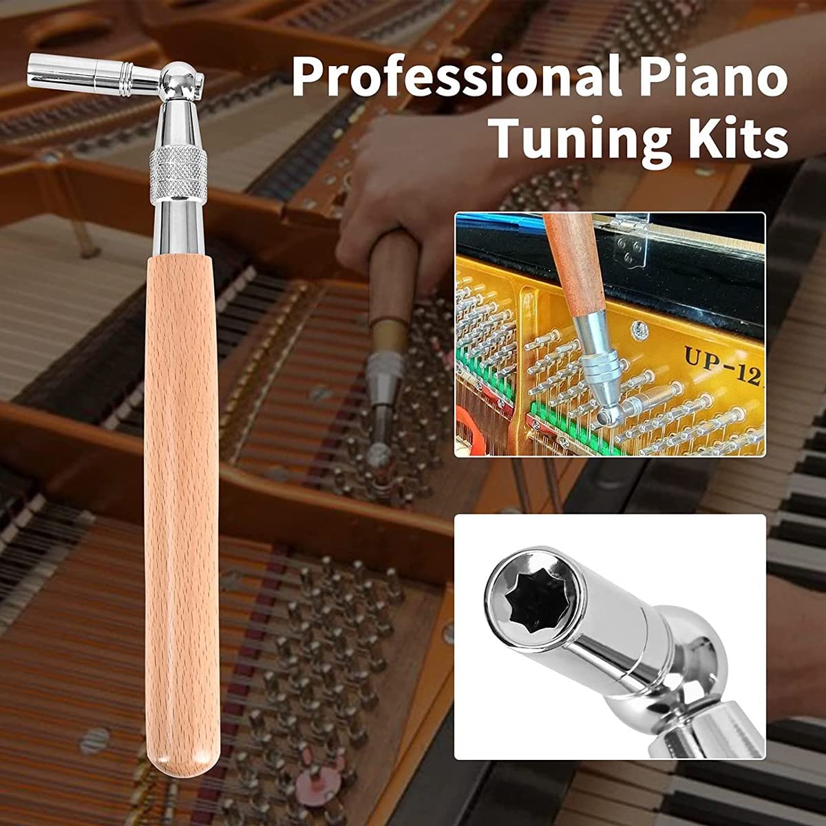 Bamberg 1 Set Kit di Accordatura per Pianoforte Set di Strumenti per Accordatore di Pianoforte Set Professionale Universale