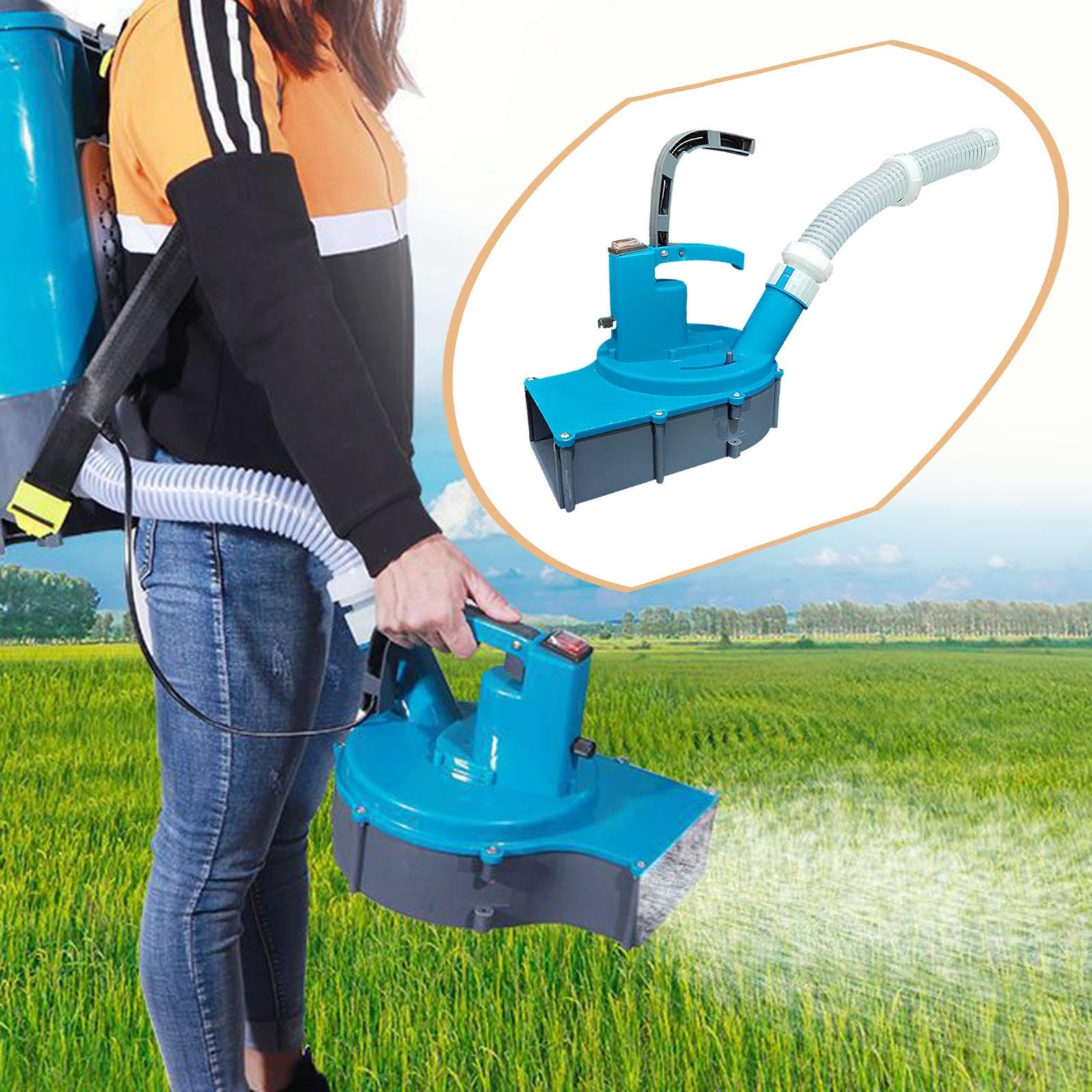 LOVIVER Cabezal de máquina de Fertilizantes eléctrica, Cabezal esparcidor de Fertilizantes, Herramienta de jardinería Profesional Multifuncional para, Cabeza Cuadrada