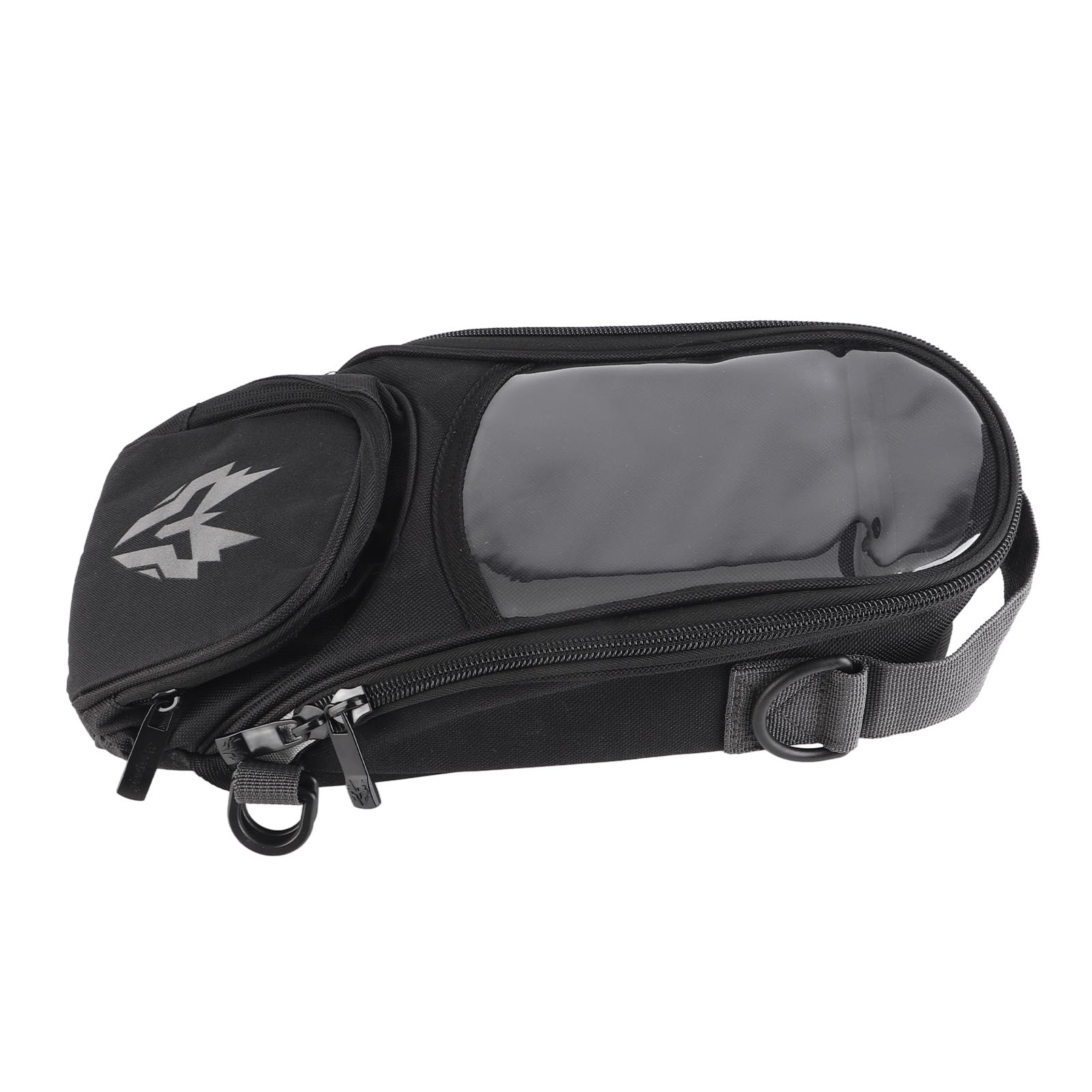 Naroote Motorrad-Tankrucksack, Navigationspaket, verschleißfest, große Kapazität, multifunktional (GREY)