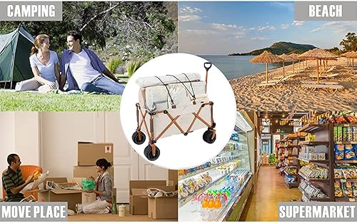 Miniatura 4 de Correas elásticas para carro utilitario plegable universal al aire libre, carrito plegable, carrito de playa (solo correas de cuerda elásticas,