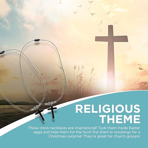 Miniatura 5 de Fun Express Collares de cruz de hematita (paquete de 12)