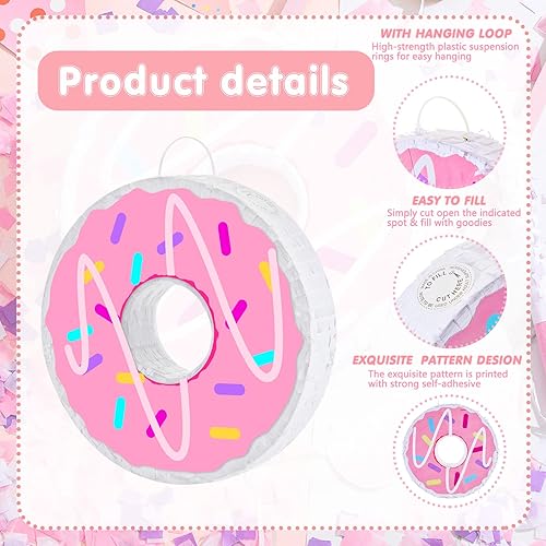 Miniatura 10 de Piñata de camión volquete para niños, suministros de fiesta de cumpleaños, recuerdos de fiesta de construcción, palito de piñata y confeti vendado