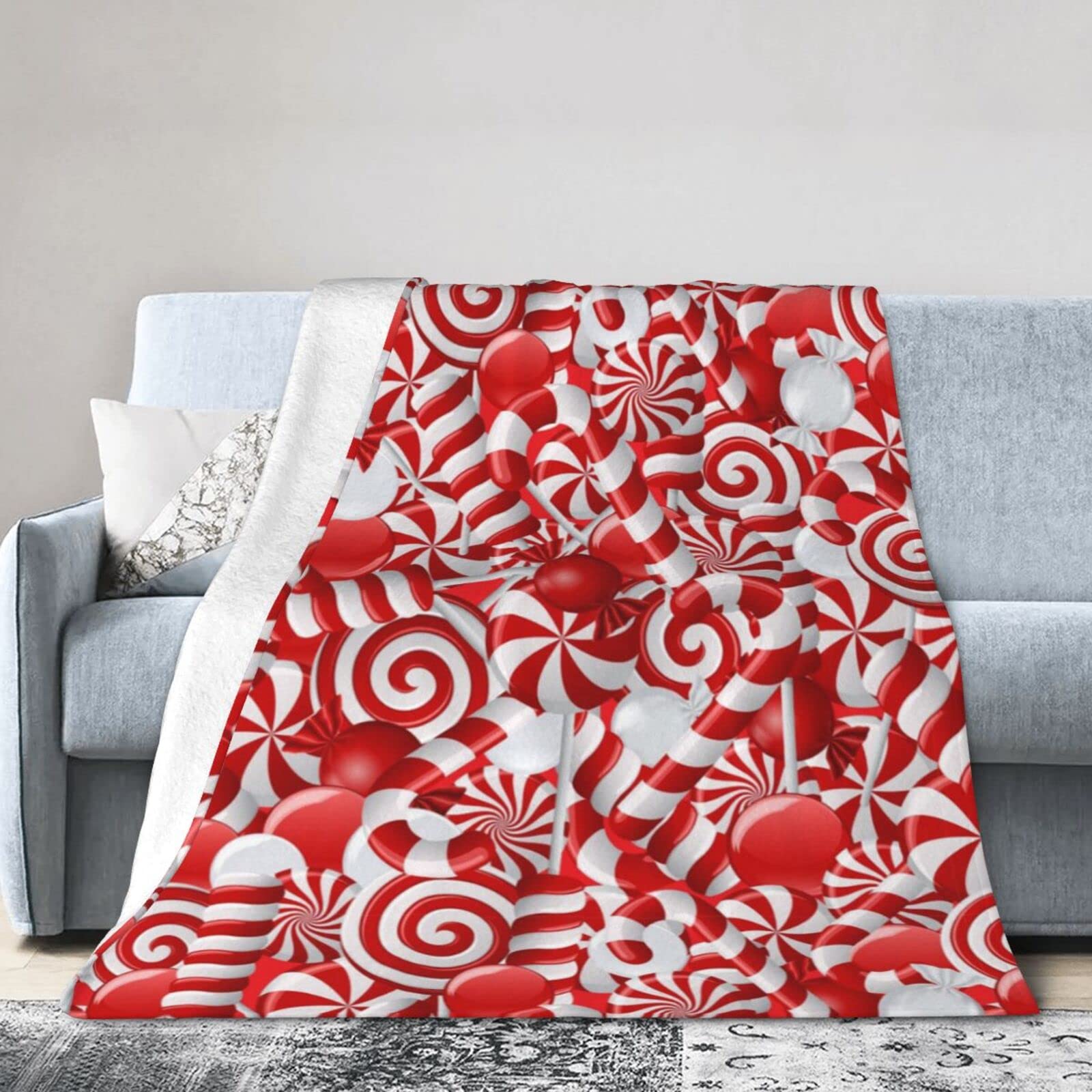 Couverture polaire super douce et légère en microfibre isolante et thermorégulatrice