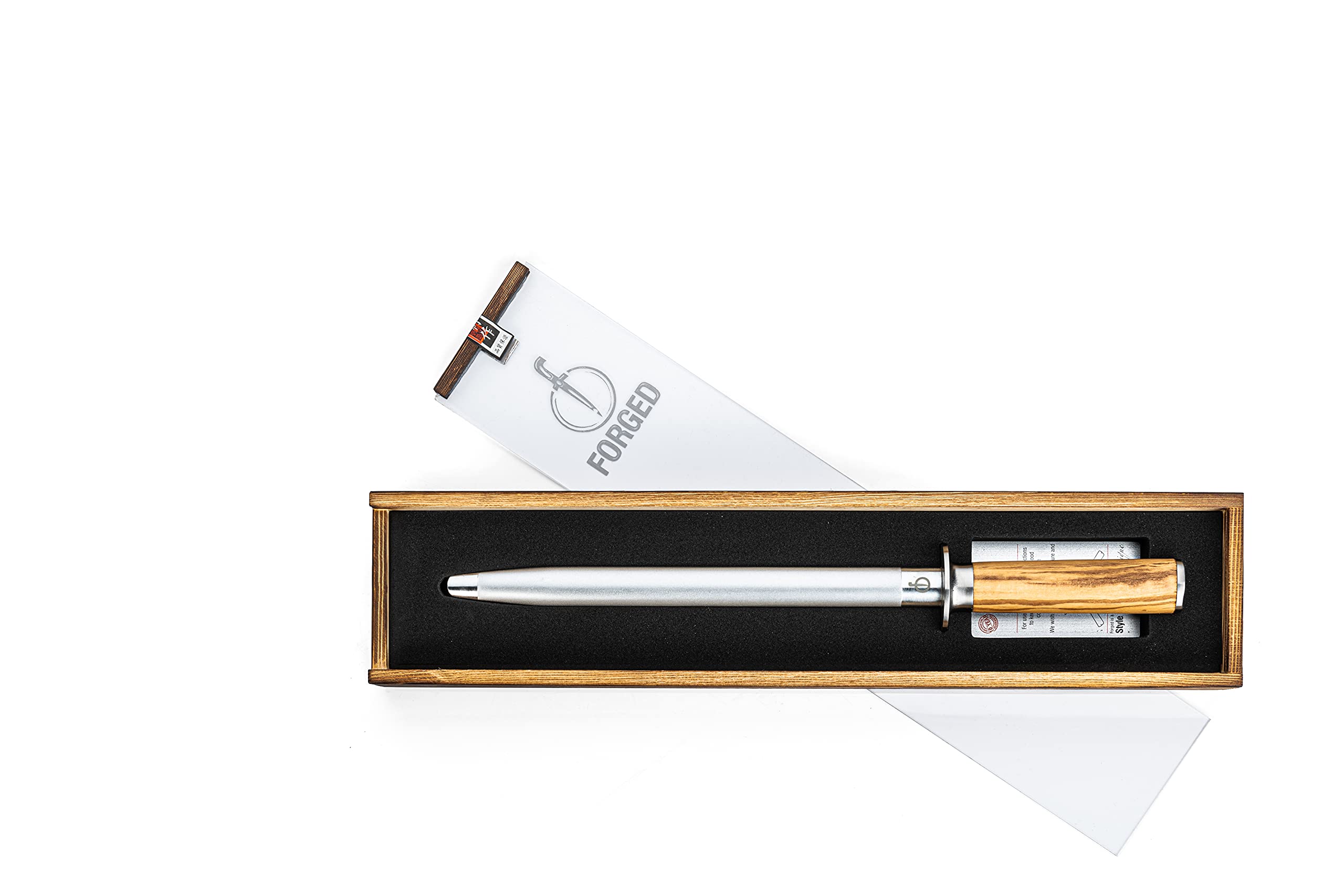 Forged Olive Fusil diamant 26 cm, dans boîte en bois
