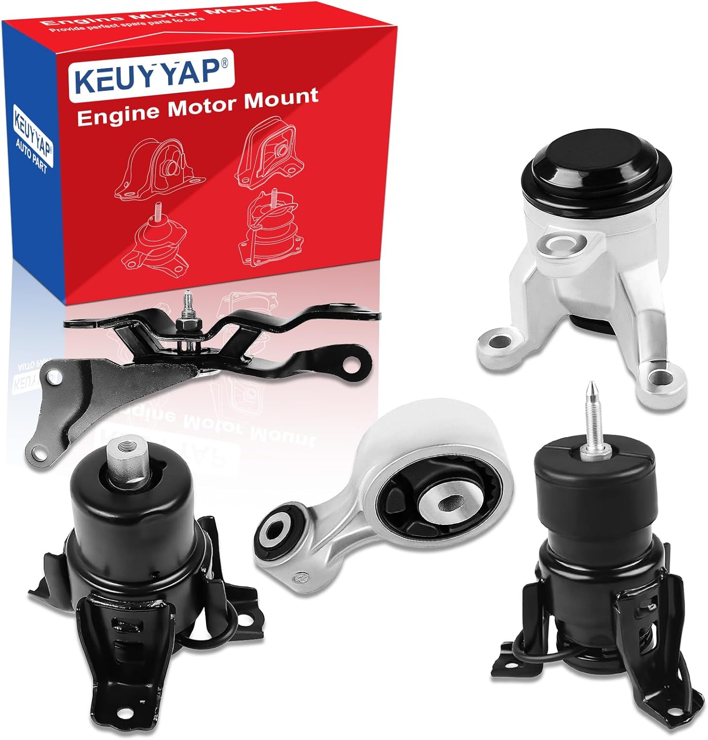 5Pcs Engine Motor Mount Compatible with Nissan Altima 3.5L 2007-2012 & for Maxima 3.5L 2009-2014 Transmission Mount Set, Replace A4355HY A4356HY A4365HY A7361 A7363