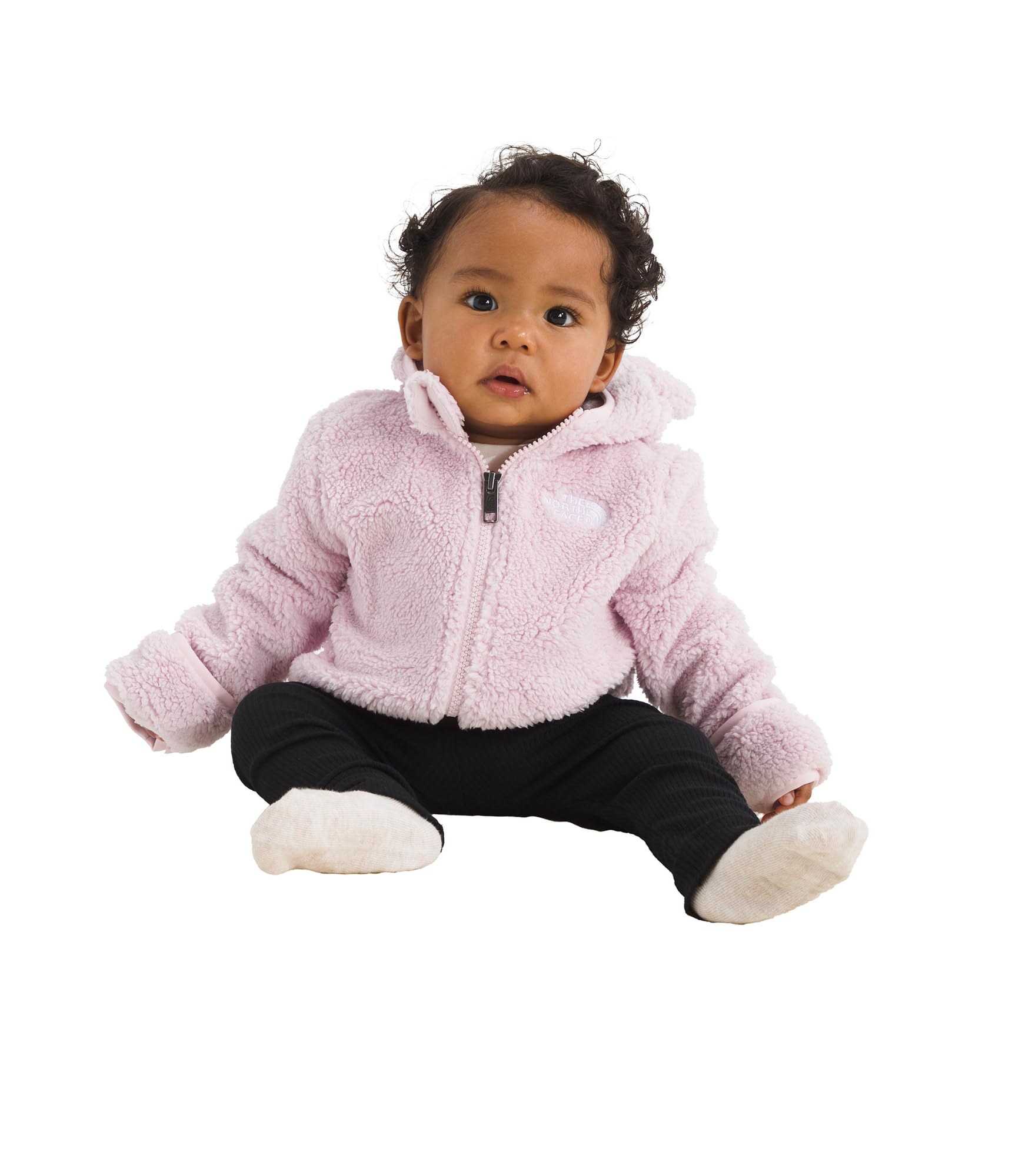 THE NORTH FACE Baby Campshire Full Zip Hoodie | Cozy Fleece Winter Jacket for Toddlers, With Mittens & Attached Bear Ear Hood