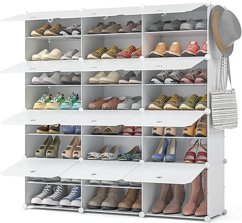 Zapatero organizador de 8 niveles 48 pares de zapatos organizador de zapatos para armario almacenamiento de zapatos organizador de zapateras para