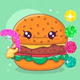 Hamburger Coloring Book: Fast Food Drawing & Art Studio