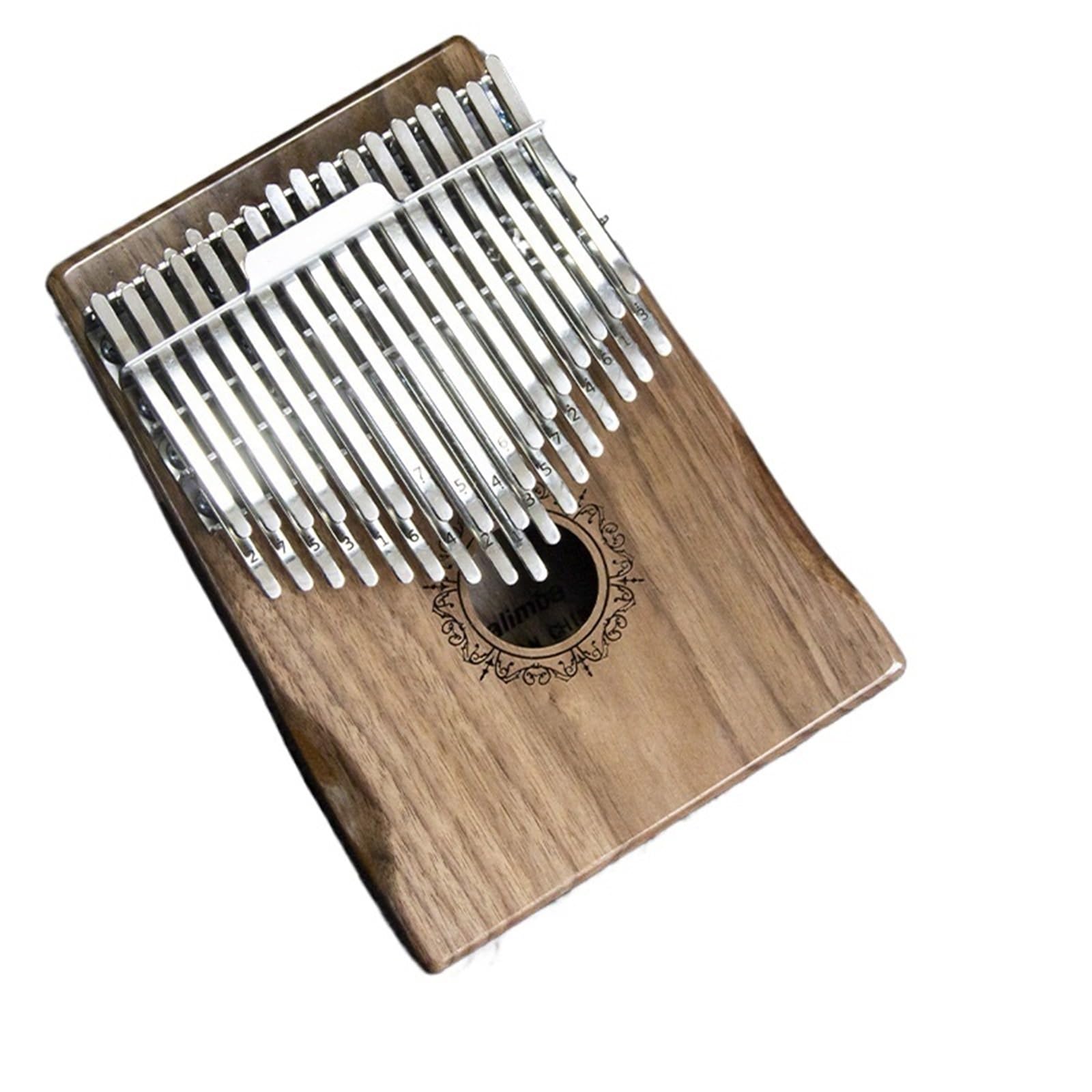 Kalimba Instrument 34-Note Doppel-Reichweite Kalimba Finger Klavier Mahagoni/Acacia/Schwarz Walnuss Kalimba(Black Walnut)