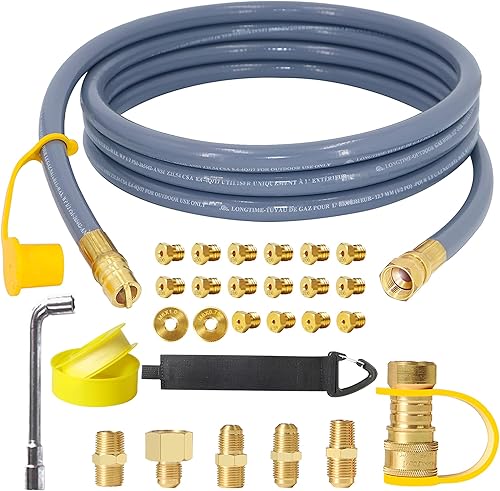 5369 Kit de conversión de propano a gas natural, para Weber, Blackstone de 28 pulgadas y 36 pulgadas, horno de pizza, hoguera, generador, calentador
