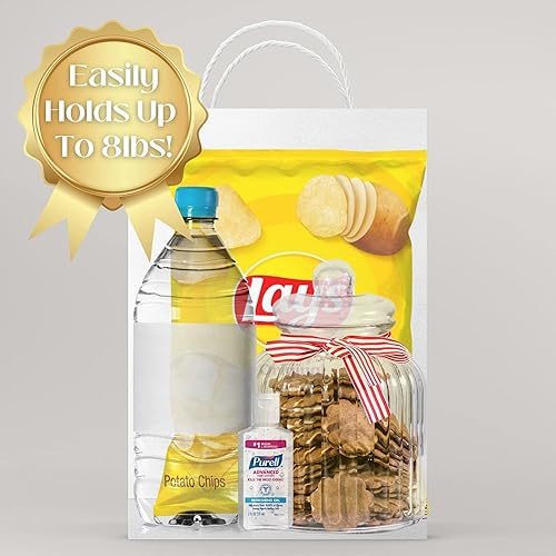 Miniatura 5 de Paquete de 25 bolsas de bienvenida para invitados de boda a granel con papeles de seda y cintas, bolsas medianas de regalo de boda, bolsas de