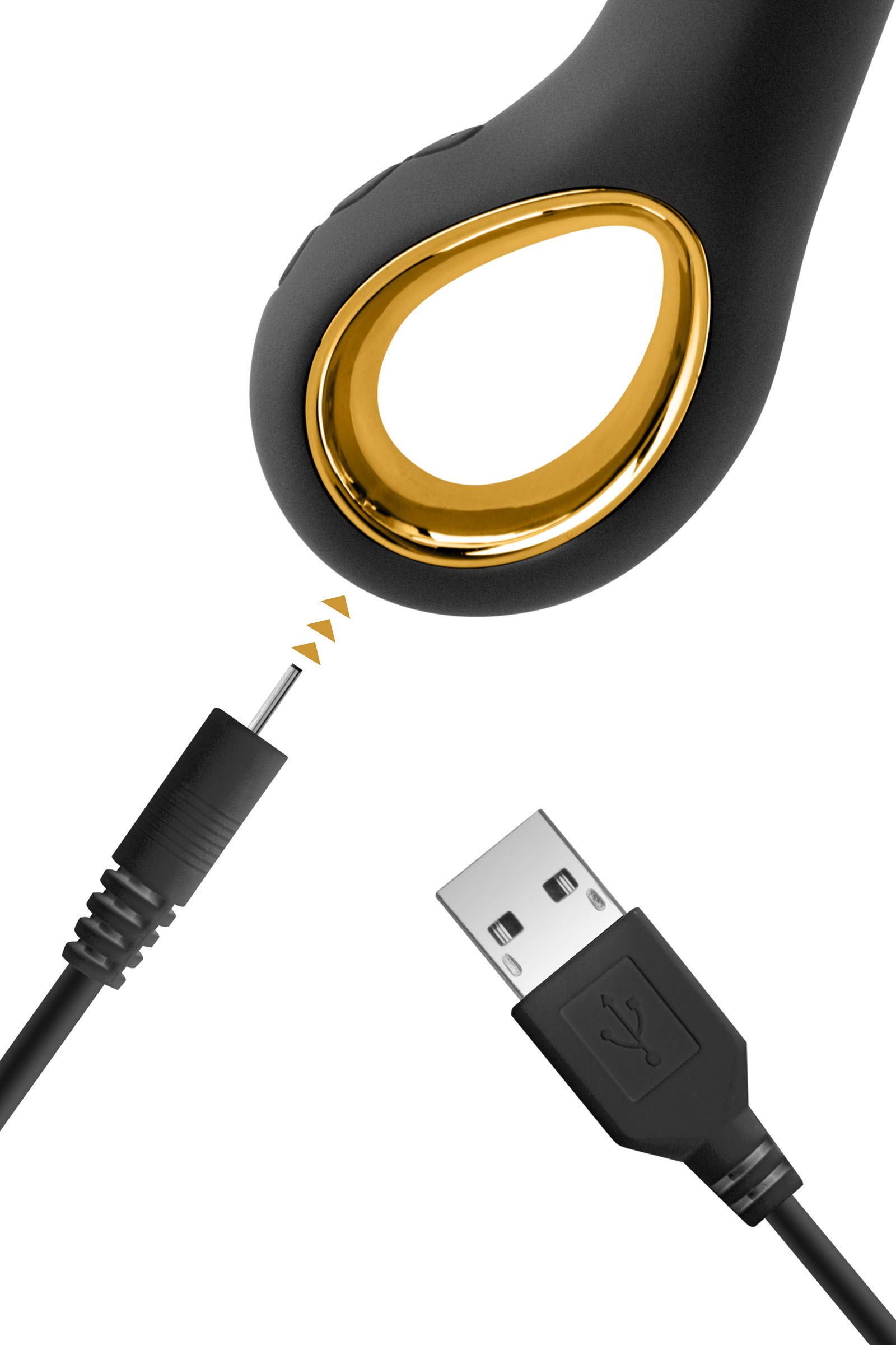Black Empire Vibromasseur Rabbit de Luxe USB 10 Programmes