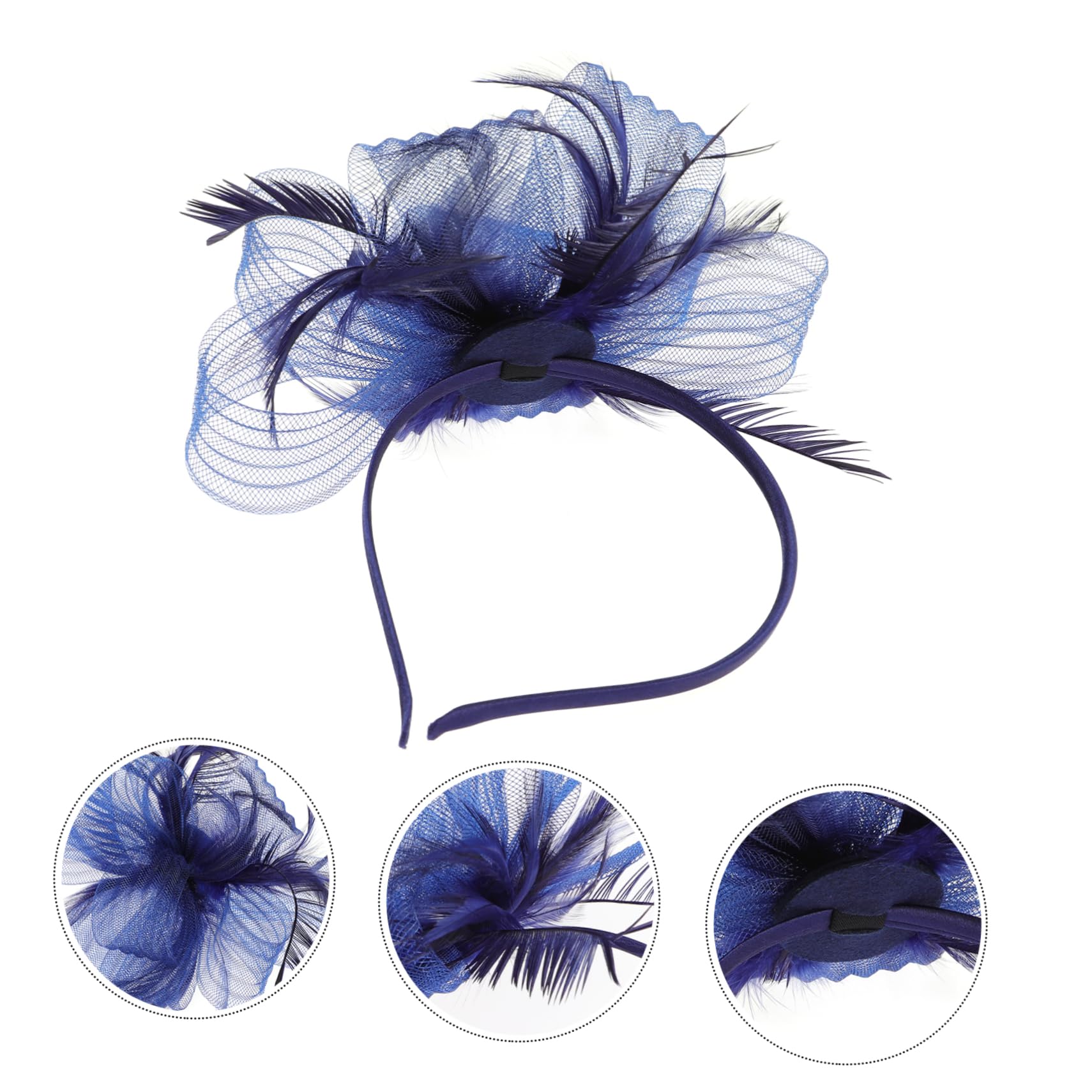 3Pcs della Maglia Cocktail Fascinator Fascinators per Le Donne Cappello di Fascinator Cappelli di Fascinator per Le Donne Cappello di Fascinator Copricapo Fascinator