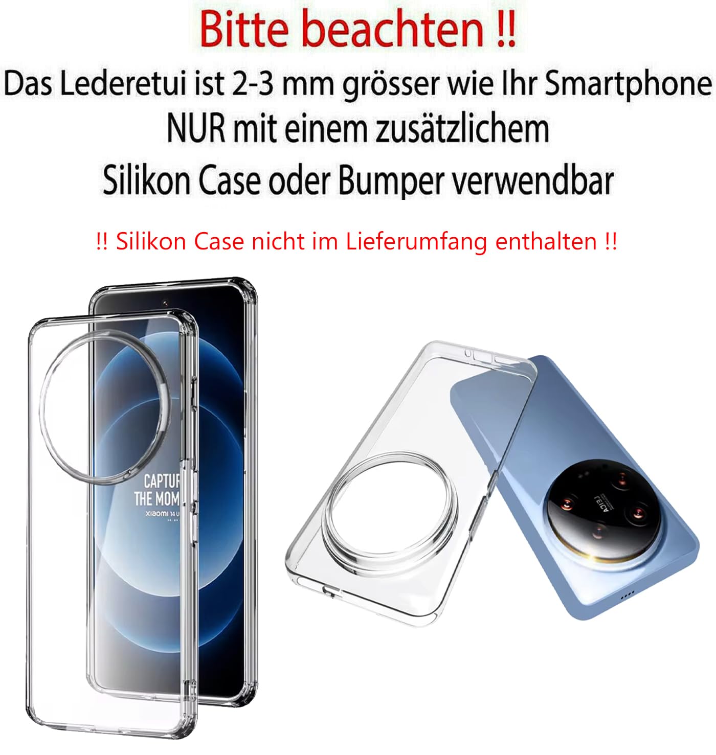 Suncase® Custodia In Vera Pelle Per Xiaomi Poco X6 Pro 5G