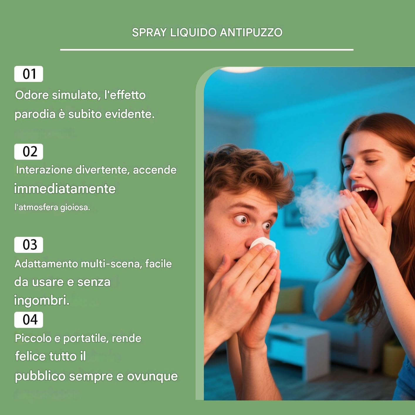 Spray Puzzolente | Spray Adatto Agli Adulti | 50ml Puzzolente Extra Forte Con Suono Gioco Divertente Per Scherzi Feste Adulti Bambini Halloween Pesce D'Aprile
