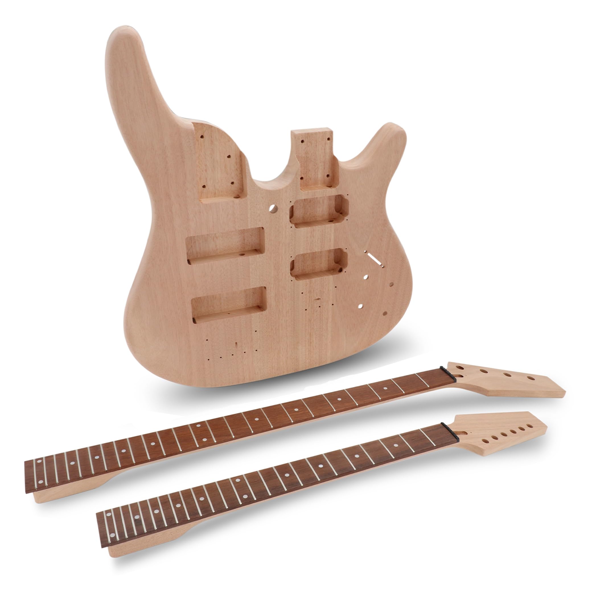 Amazon | Fistrock ダブルネック DIY エレキギター ベースキット
