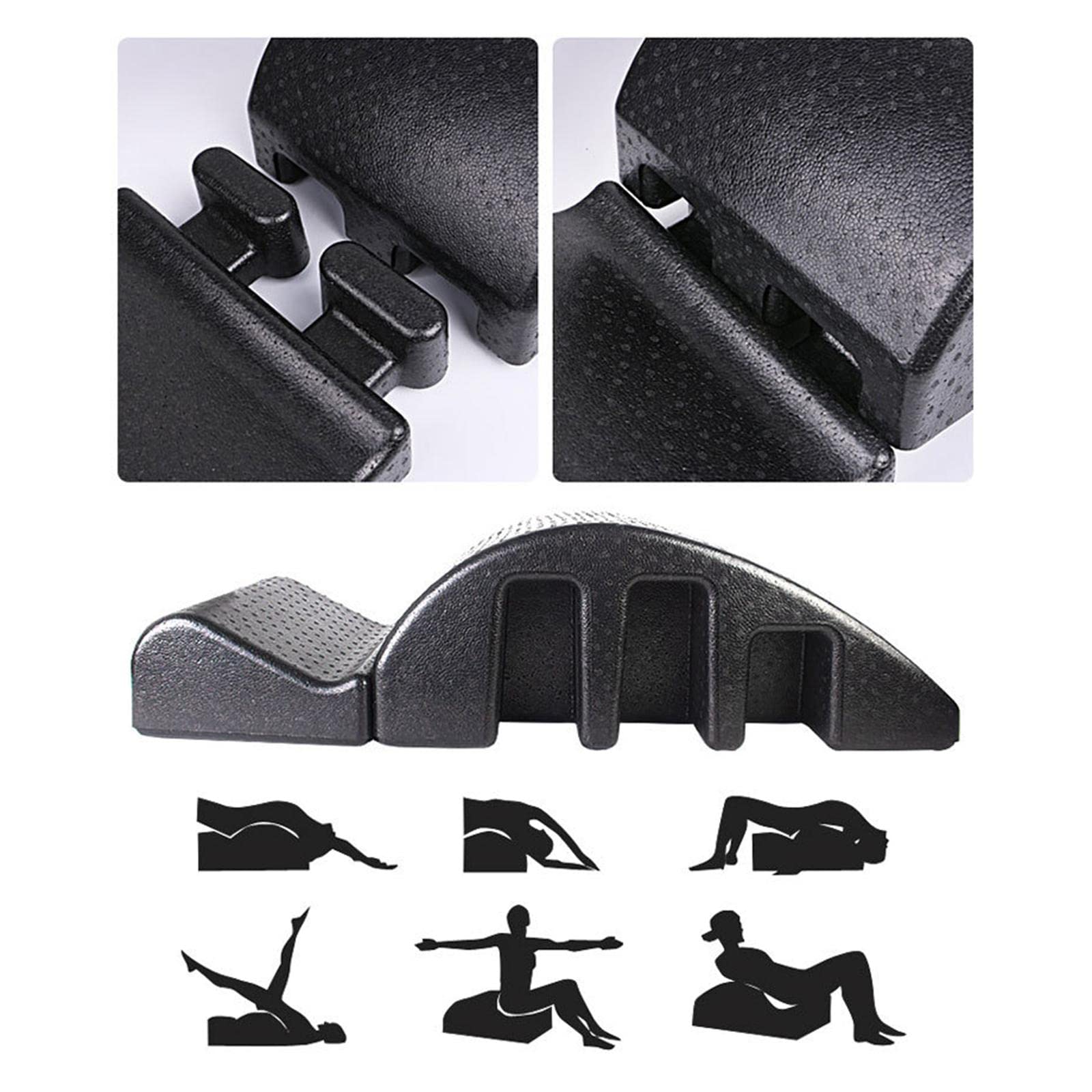 MERISHOPP Pilates Fitness Equipment Massage Spine Corrector S-Curve Shape for Yoga| Sports Equipment | Outdoor Sports Gear | Exercise Gear-image-25