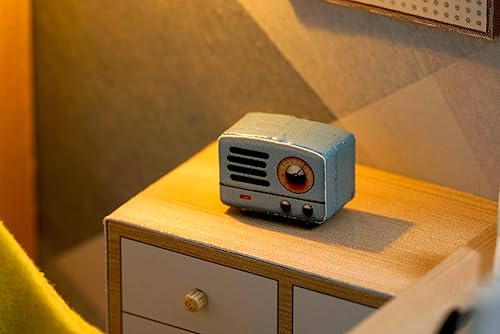 Miniatura 9 de CUTEROOM Casa de muñecas DIY Muebles en miniatura Kit de casa de madera con cubierta antipolvo y luz LED y accesorios - Nueva casa de muñecas de la