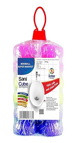 MINI MALL SUPER MARKET Sanicubes/Sani Cubes/Urinal Balls for Bathroom ...