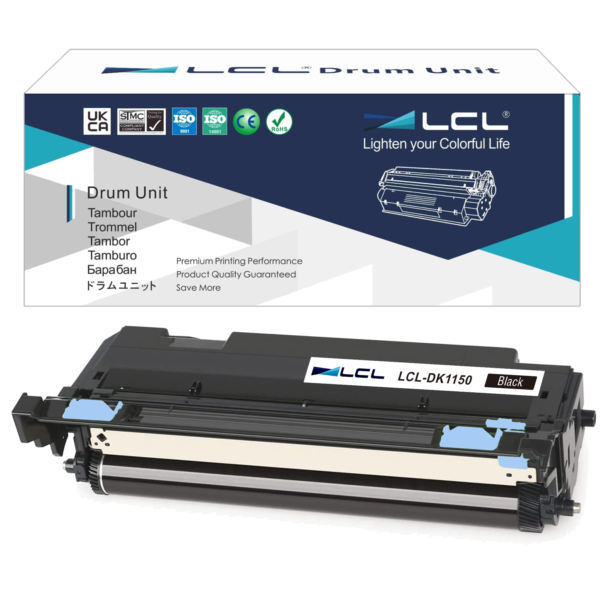 LCL DK1150 DK-1150 302RV93010 Tamburo Compatible (Nero) Sostituzione per Kyocera Ecosys P2040 P2040DN P2040DW M2040 M2040dn M2540 M2540d M2540dw M2640 M2640idw laser printers P2235dw M2635dw M2635dn