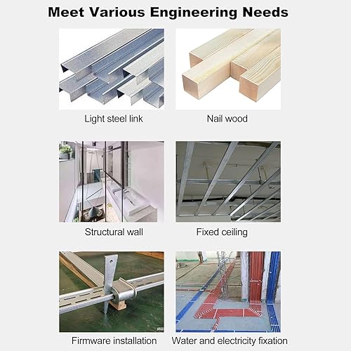 Miniatura 4 de Herramienta de fijación, herramienta de fijación de pared de clavos, pistola de uñas de alta presión, pistola de clavos manual de acero, fuerza