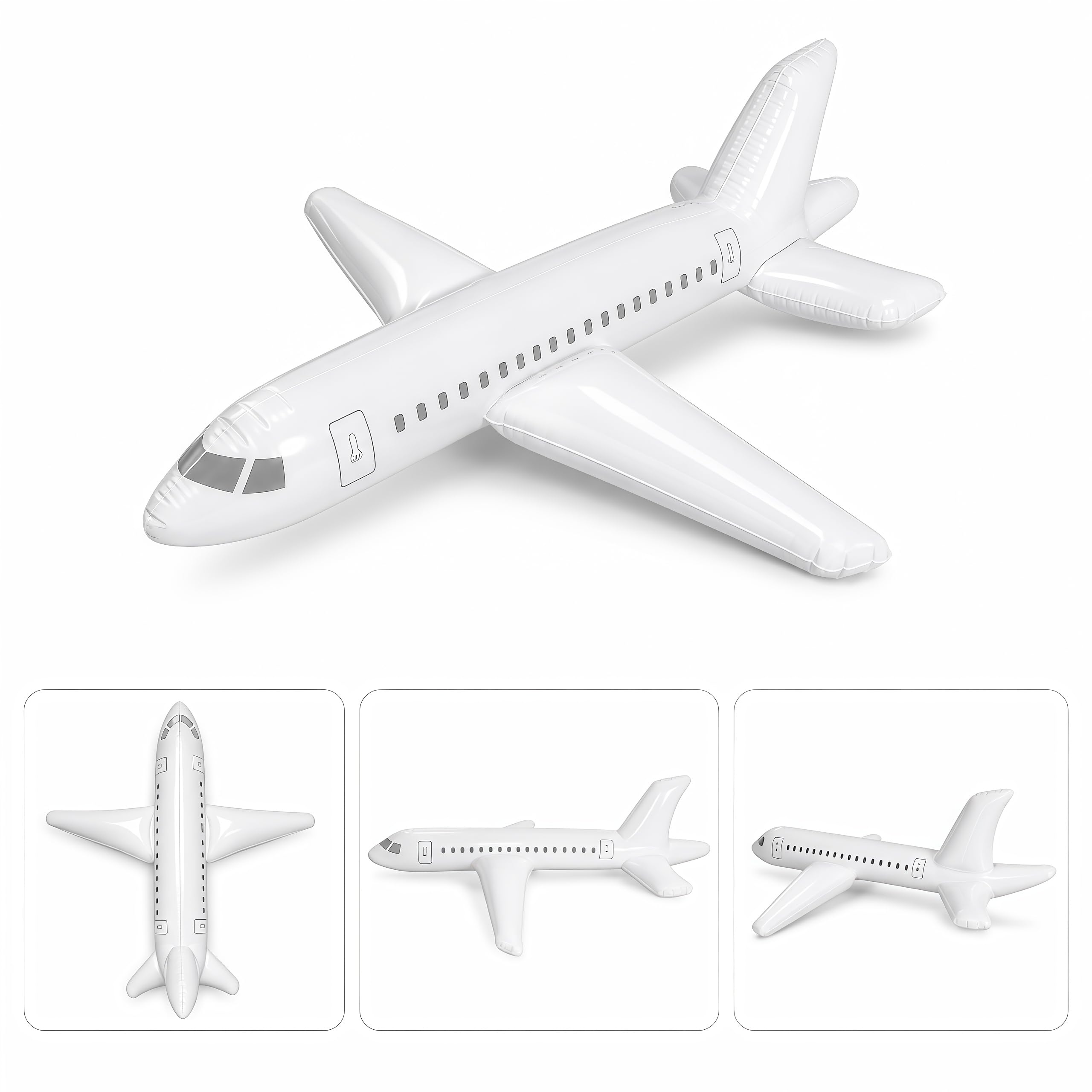 XXL Inflatable Aeroplane for Kids, Large Toy Plane, Indoor Outdoor