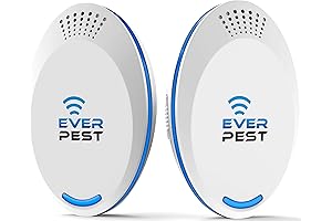 Ultrasonic Pest Repeller Outdoor - 2 Pack for Indoor, Home, Roaches, Flies