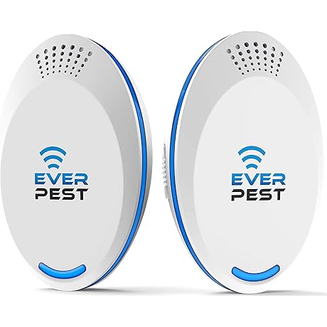 Ultrasonic Pest Repeller Outdoor - 2 Pack for Indoor, Home, Roaches, Flies