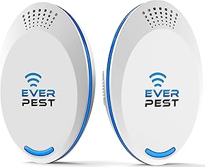 Ultrasonic Pest Repellent Control 2021 (2-Pack), Plug in Home, Flea, Rats, Roaches, Cockroaches, Fruit Fly, Rodent, Insect, Indoor and Outdoor Repeller, Get Rid of Mosquito, Ants