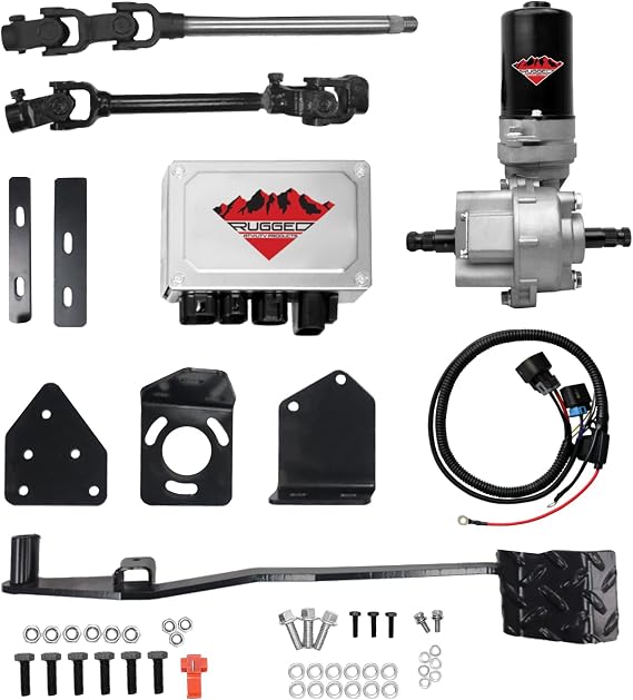Rugged Front Electric Power Steering Kit for (2014) Polaris Ranger 570, in a Bolt on System, Steers Easily & Gets Rid of Wheel Jerk/Bump Steer When Navigating Rough Terrains, Make Your Ride Better