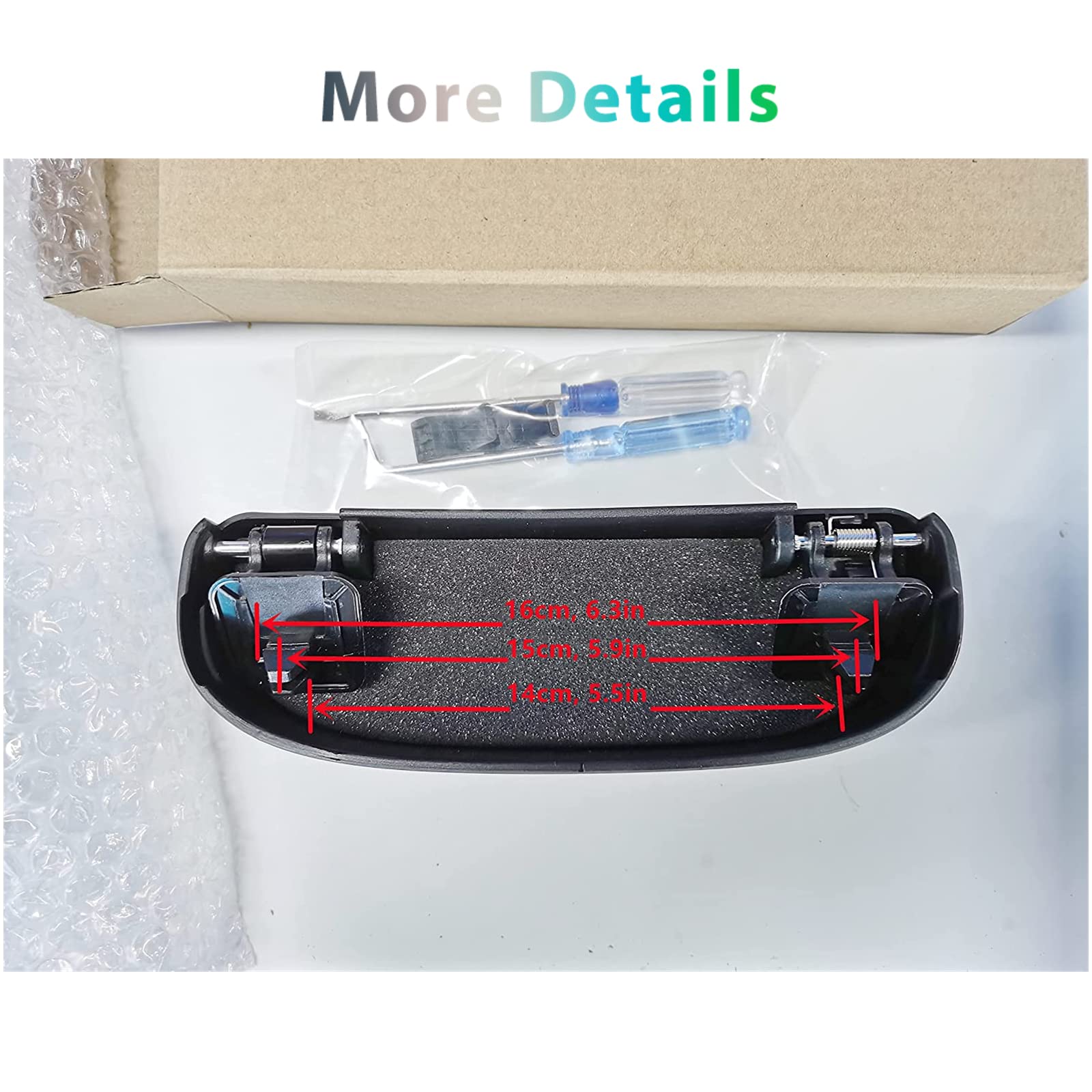 GAFAT Porta Occhiali da Sole per V*W T*ROC/Seat Ateca Seat Leon MK4 Cuprα Formentor/Skodα Kodiaq Karoq/F-or-d Focus MK4 Puma (Nero)