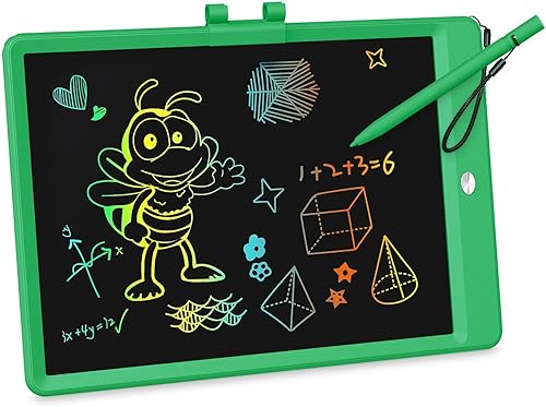 Miniatura 13 de KOKODI Tableta de escritura LCD, regalos para niños y niñas de 3 años, tablero de dibujo de 10 pulgadas, tablero de garabato colorido, tableta de
